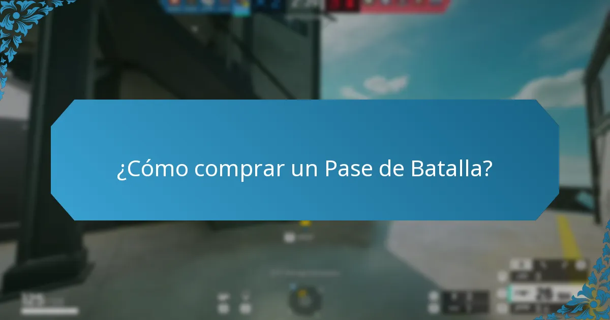 ¿Cómo comprar un Pase de Batalla?