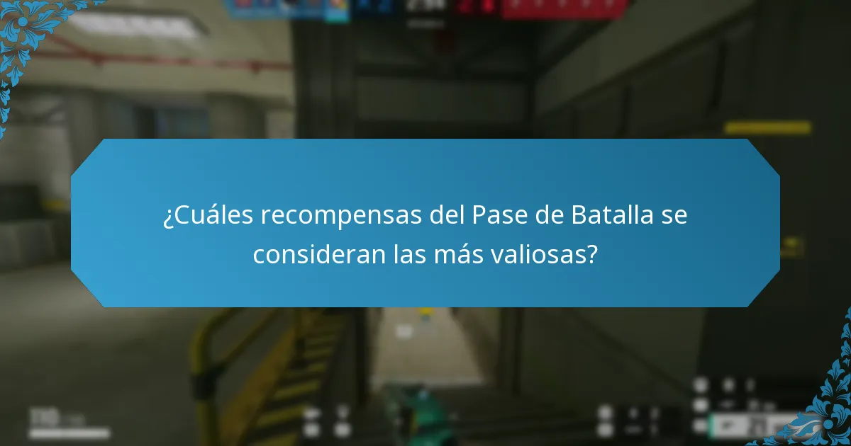 ¿Cuáles recompensas del Pase de Batalla se consideran las más valiosas?