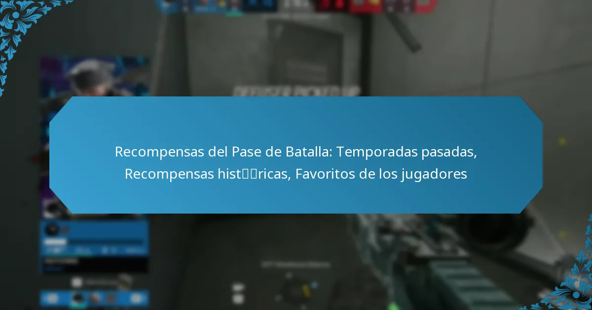 Recompensas del Pase de Batalla: Temporadas pasadas, Recompensas históricas, Favoritos de los jugadores