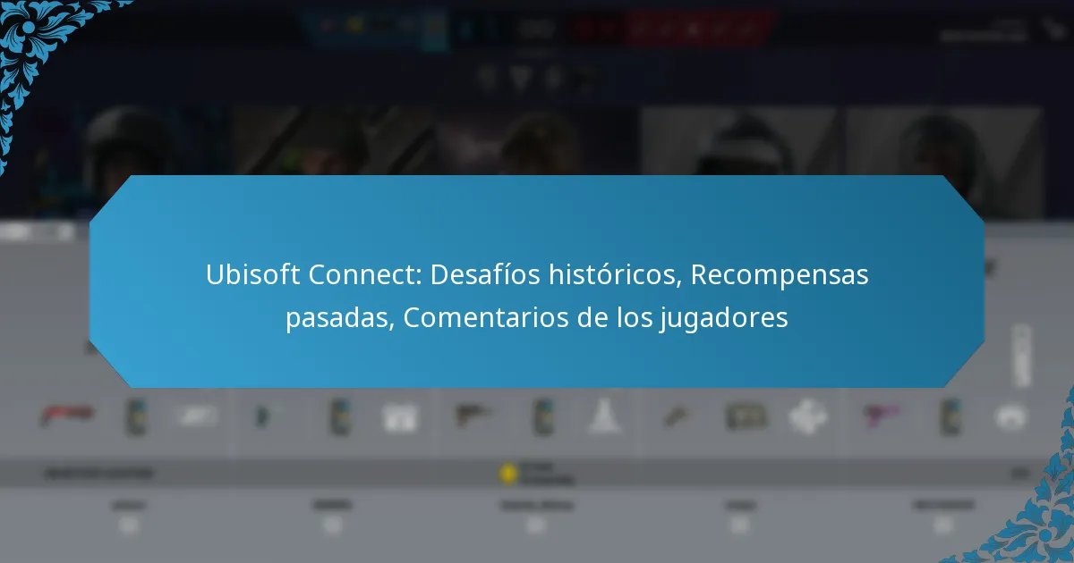 Ubisoft Connect: Desafíos históricos, Recompensas pasadas, Comentarios de los jugadores