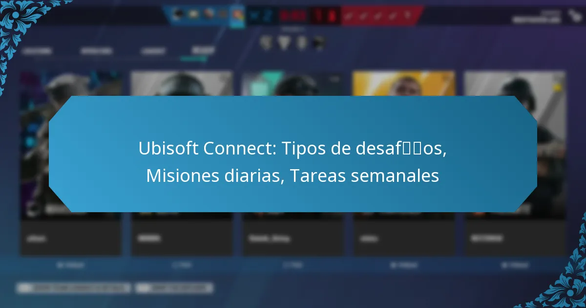 Ubisoft Connect: Tipos de desafíos, Misiones diarias, Tareas semanales