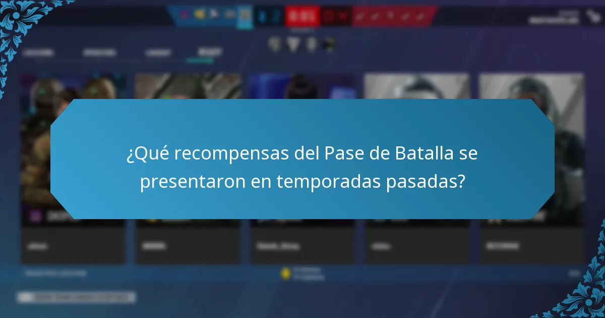 ¿Cuáles son las tendencias en las recompensas del Pase de Batalla a lo largo del tiempo?