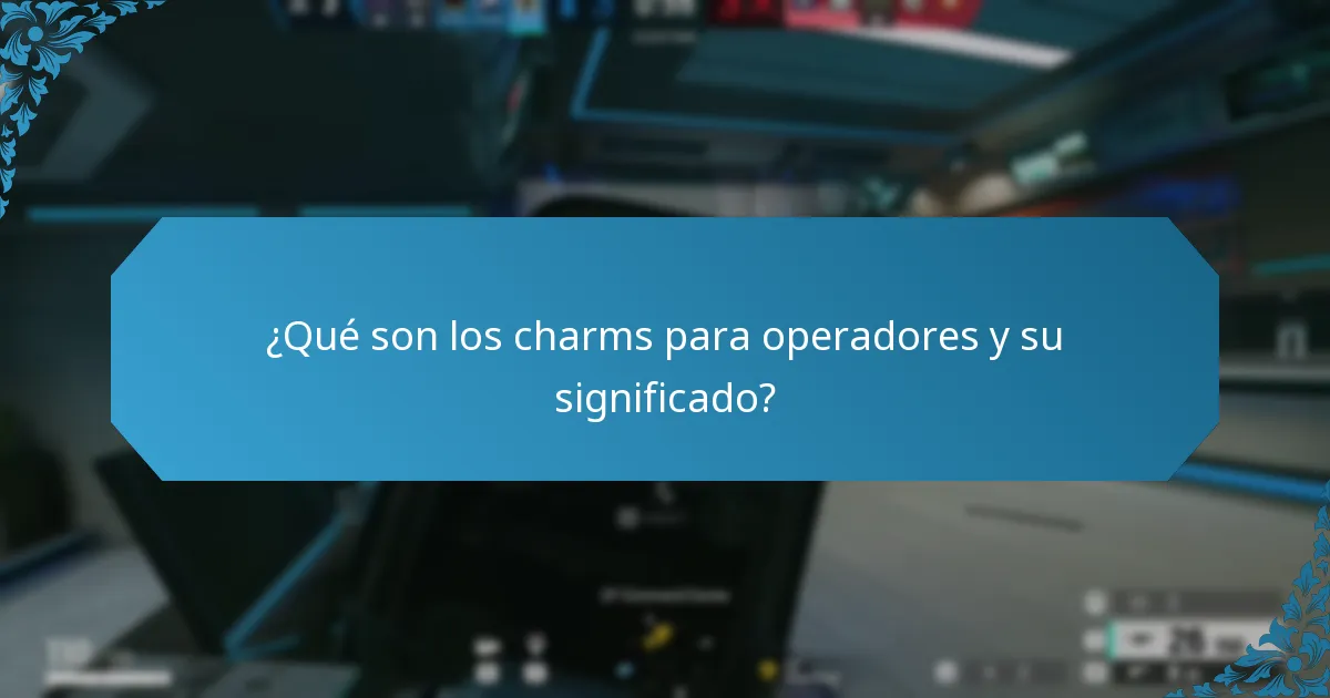 ¿Qué son los charms para armas y cómo funcionan?